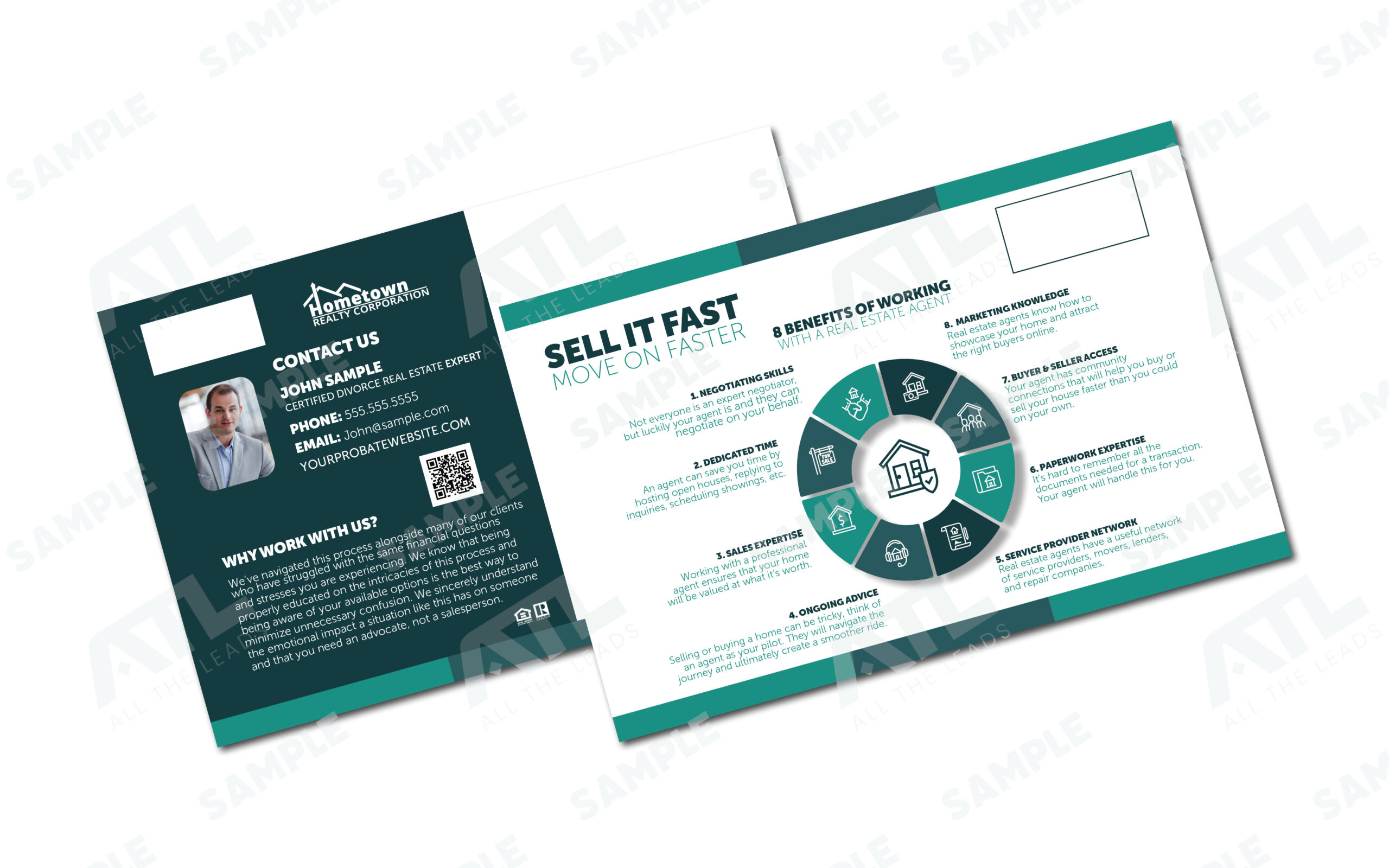 Move On Faster Postcard Design